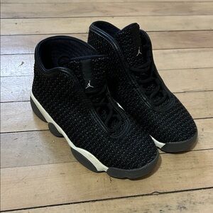 Jordan Kids Black and White Sneakers